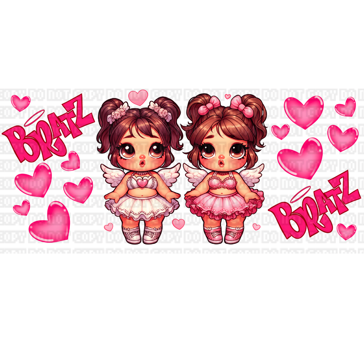 $15 LIBBEY CUP WITH UVDTF WRAP (85) Baby Dolls Libbey Wrap - Image 1