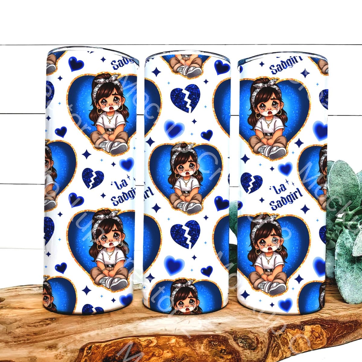 image2 (3) Pm La sad Girl Blue Sublimation Tumbler - Image 1
