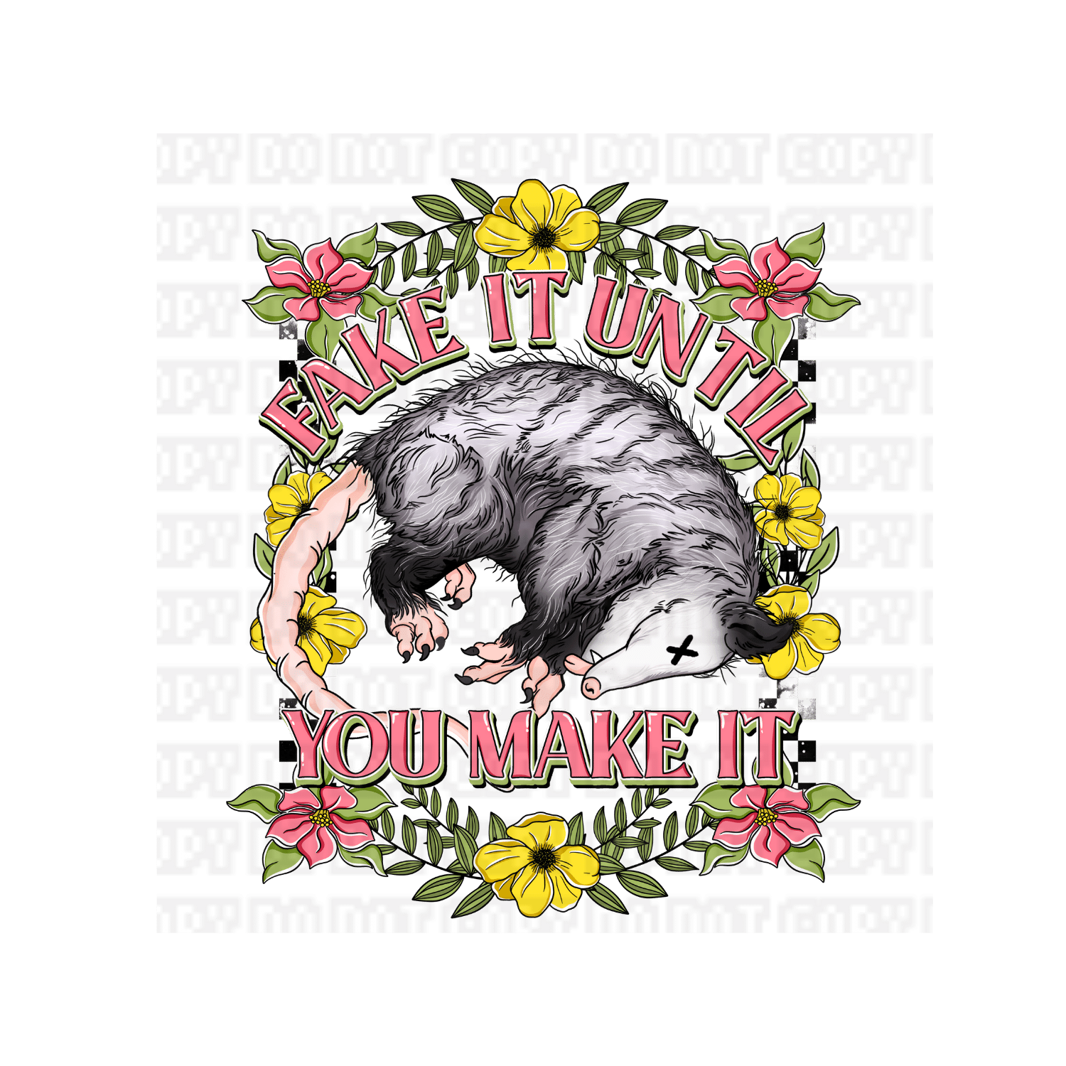 $15 LIBBEY CUP WITH UVDTF WRAP - 2024-02-02T142446.187 Fake It Till You Make It UVDTF Decal - Image 1