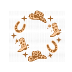 Cowgirl 01 UVDTF Lid Decal