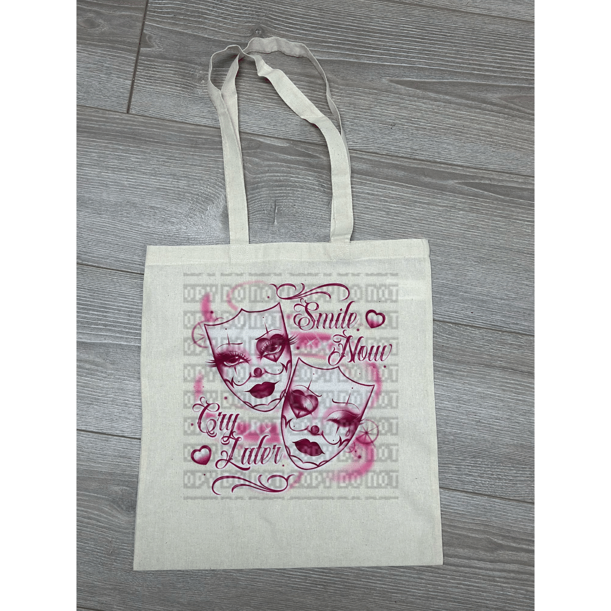 Untitled design - 2024-02-07T115006.540 Smile Now Cry Later Tote Bag - Image 1