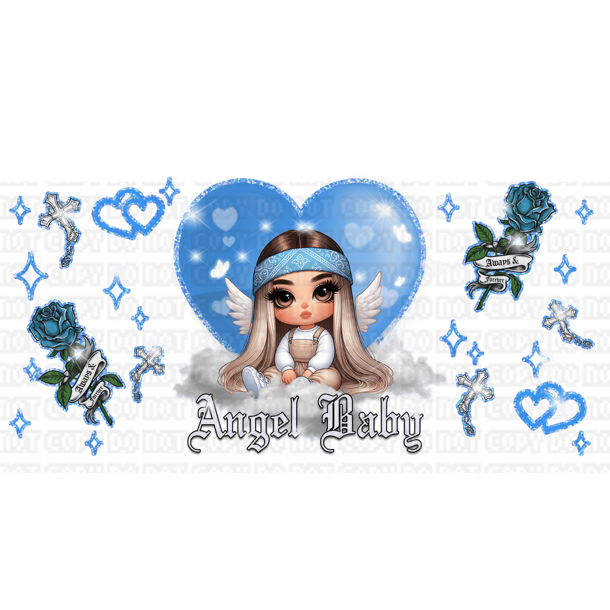 Untitled design - 2024-02-07T131856.040 Angel Baby 05 Sublimation Libbey Wrap 16oz - Image 1