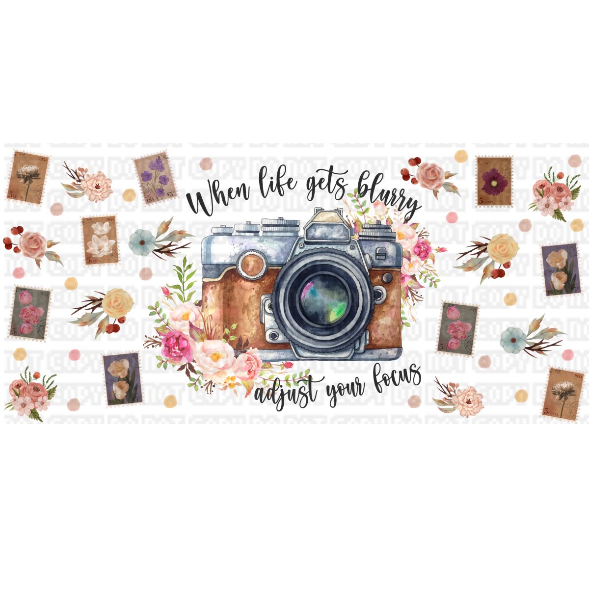 Untitled design - 2024-02-07T162421.138 When Life Gets Blurry Sublimation Libbey Wrap 16oz - Image 1