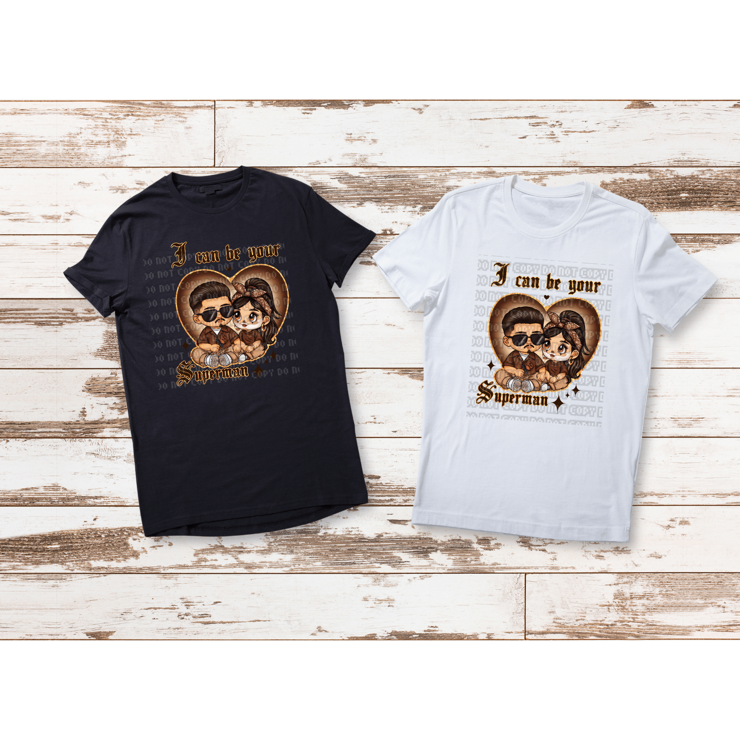 Untitled design - 2024-02-07T212247.695 Cholo Couple (brown) Tshirt - Image 1
