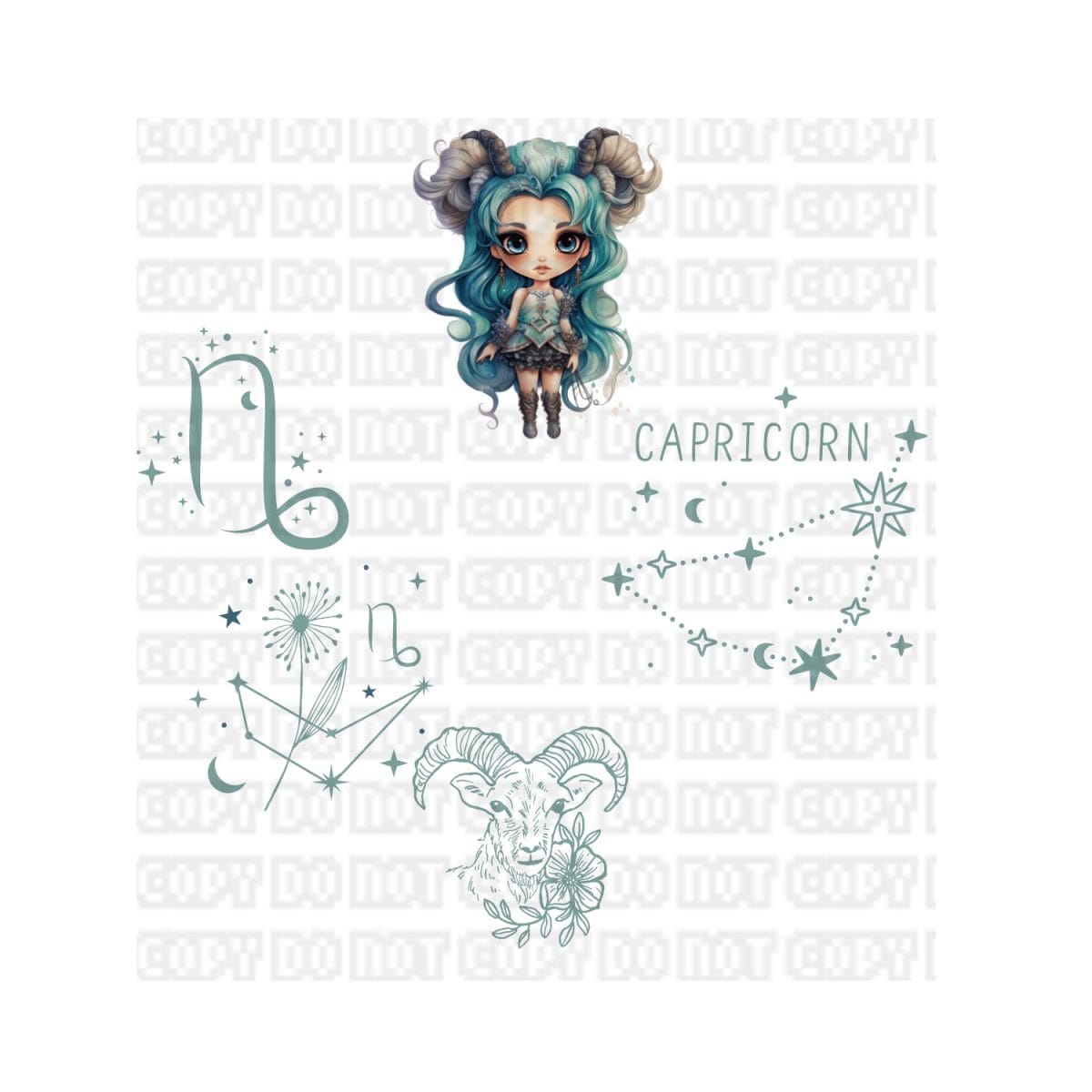Untitled design - 2024-02-09T121714.718 Capricorn UVDTF Lid Decal - Image 1