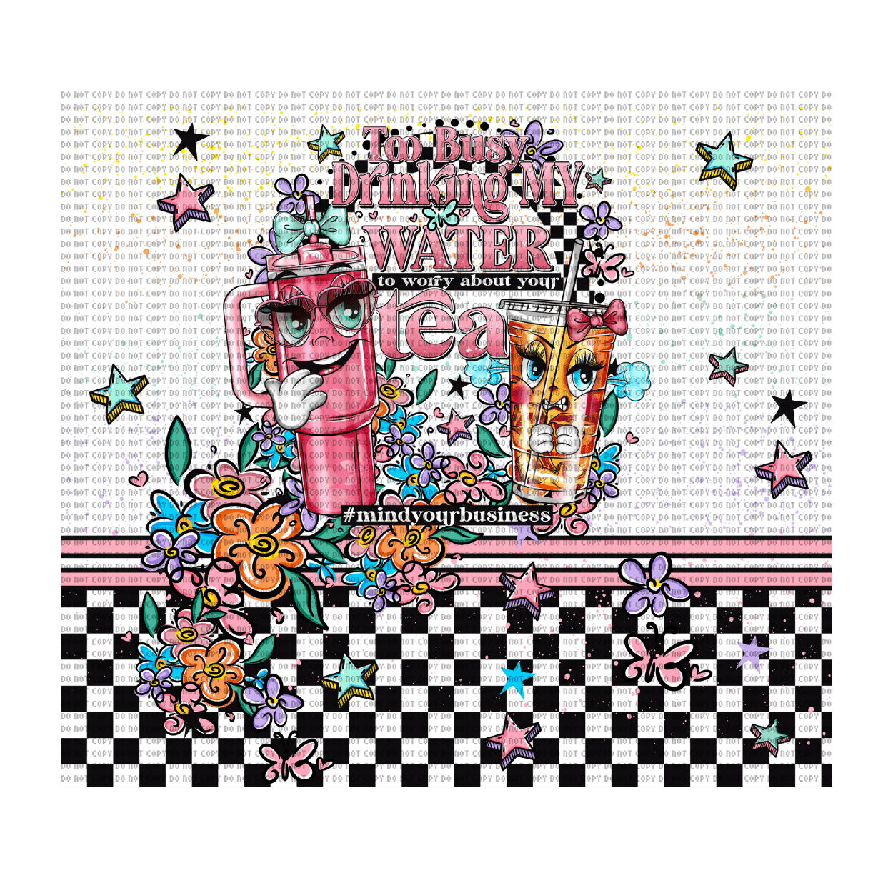 Untitled design - 2024-02-16T181228.461 Mind Your Business Tumbler Wrap - Image 1