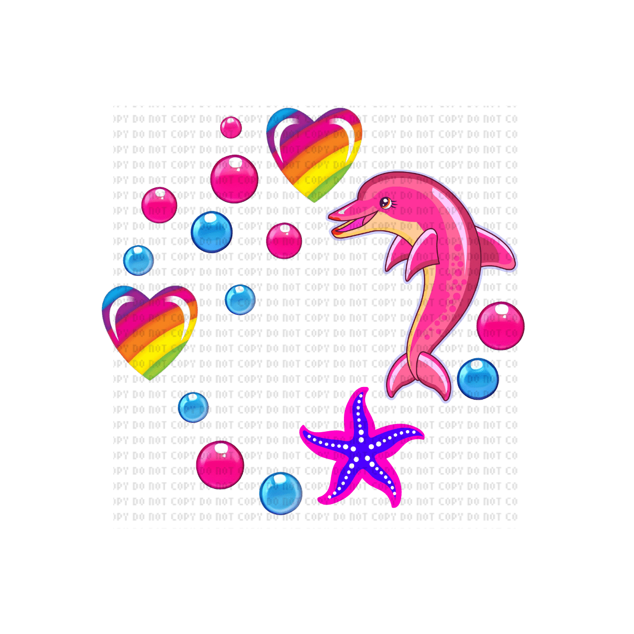 Untitled design - 2024-02-18T153457.619 Colorful Mermaid UVDTF Lid Decal - Image 1