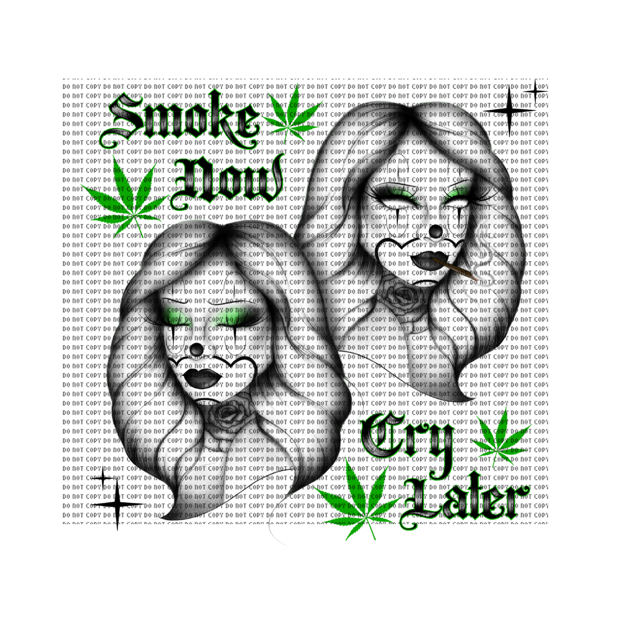 Untitled design - 2024-02-20T124537.316 Smoke Now Cry Later Heat Transfer Print - Image 1