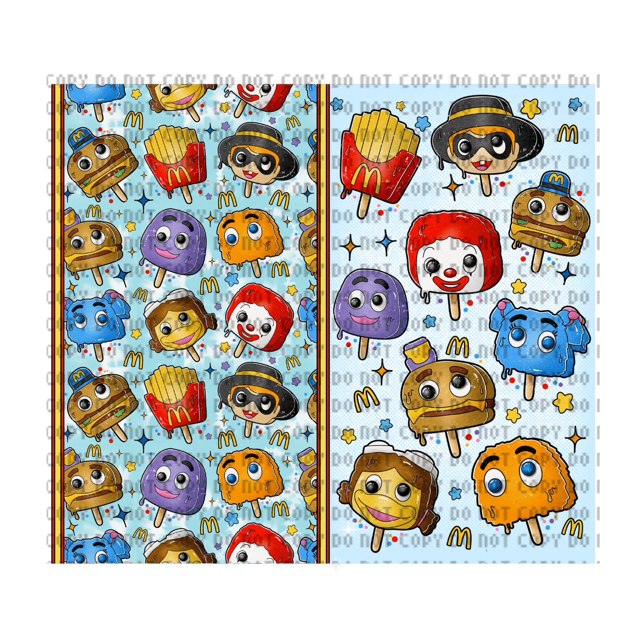 McFast Food tumbler McFast Food Tumbler Wrap - Image 1