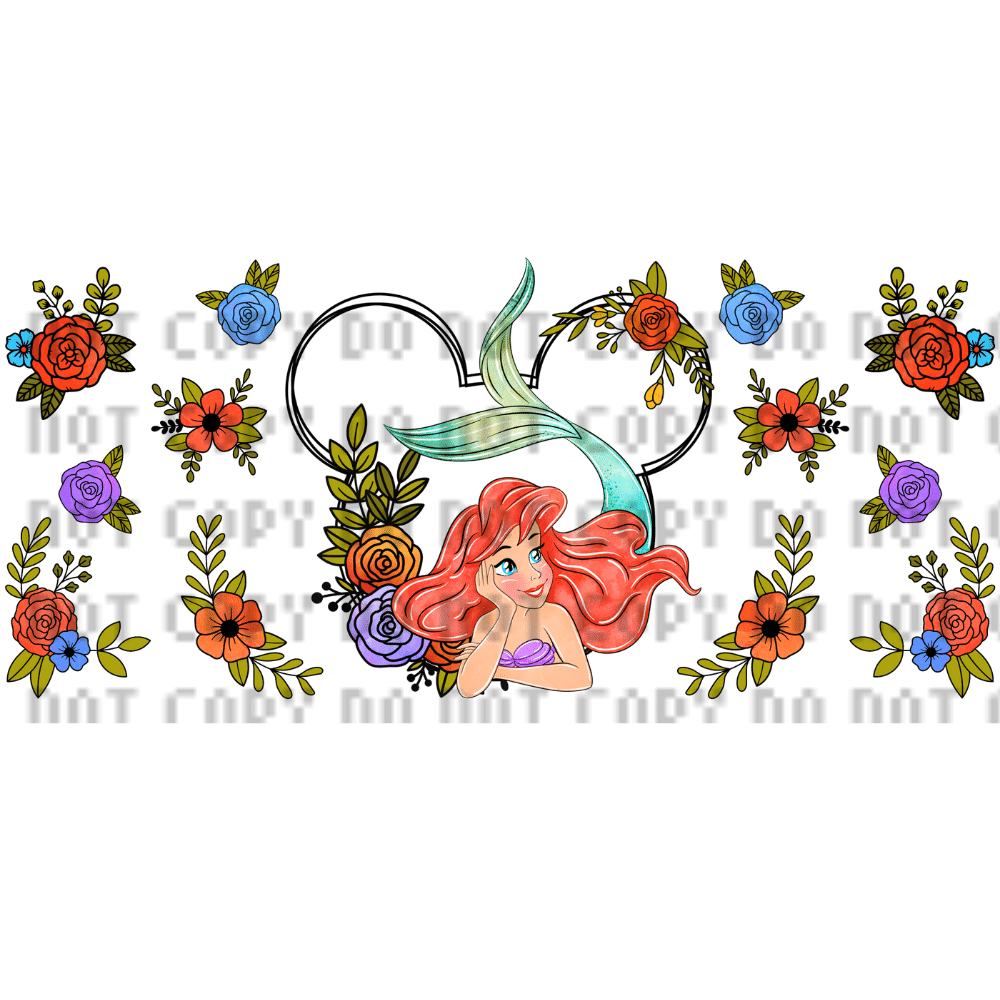 floral mermaid Floral Mermaid Libbey Wrap - Image 1