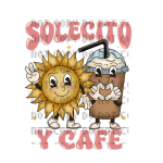 Solecito Y Cafe Heat Transfer Print
