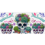 SugarSkull Succulents Libbey Wrap Digital Download
