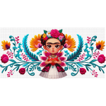 Frida Flowers 2 Libbey Wrap