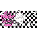 Spooky Thick Thighs Black Libbey Wrap