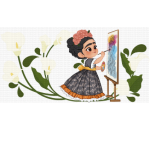Frida Paints Libbey Wrap