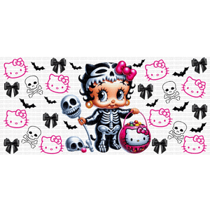 (7) (52) Betty Skeleton Libbey Wrap UVDTF - Image 1