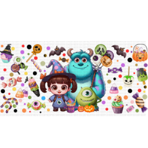 (7) Monster Dress up Libbey Wrap UVDTF - Image 1