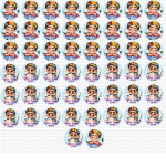 Frida Thank You/You have mail  50pc Decals