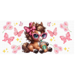 Horsey Vibes Libbey Wrap UVDTF