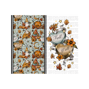 Untitled design - 2024-10-08T103549.579 Fall Y'all 2 Tumbler Wrap - Image 1