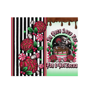 You may not resell or share this digital file. You May create physical products only (17) Loco For Cocoa 1 Tumbler Wrap - Image 1