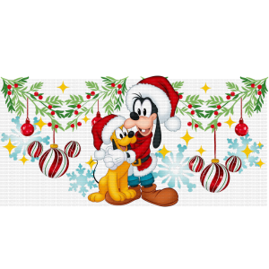 You may not resell or share this digital file. You May create physical products only (7) Goof-Mistletoe Libbey Wrap - Image 1