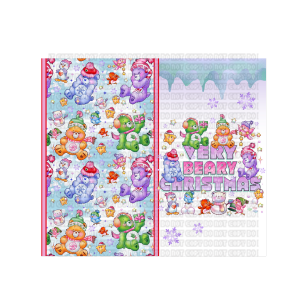 You may not resell or share this digital file. You May create physical products only (40) Very Beary 1 Tumbler Wrap - Image 1