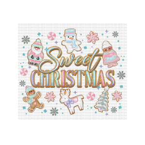 You may not resell or share this digital file. You May create physical products only (71) Sweet Christmas DTF - Image 1