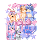 Be Mine Pups DTF