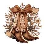 Floral Boots DTF