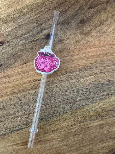 image0 - 2025-01-03T233058.834 XoXo Cafecito 3D Printed Straw Topper - Image 1