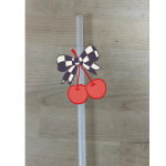 Car Cherries 3D Printed Straw Topper