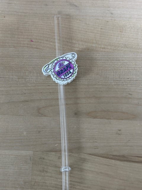 image6 (7) Grape Soda 3D Printed Straw Topper - Image 1