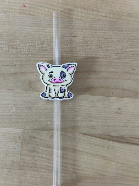 image6 (8) Pig 3D Printed Straw Topper - Image 1