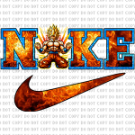 nik goku tshirt transfer
