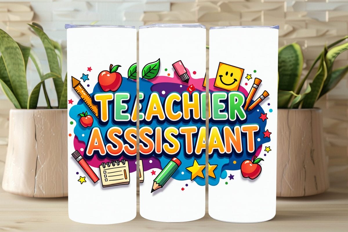 Copy of Untitled - 2025-05-09T145713.533 Teacher Assistant Tumbler Wrap - Image 1