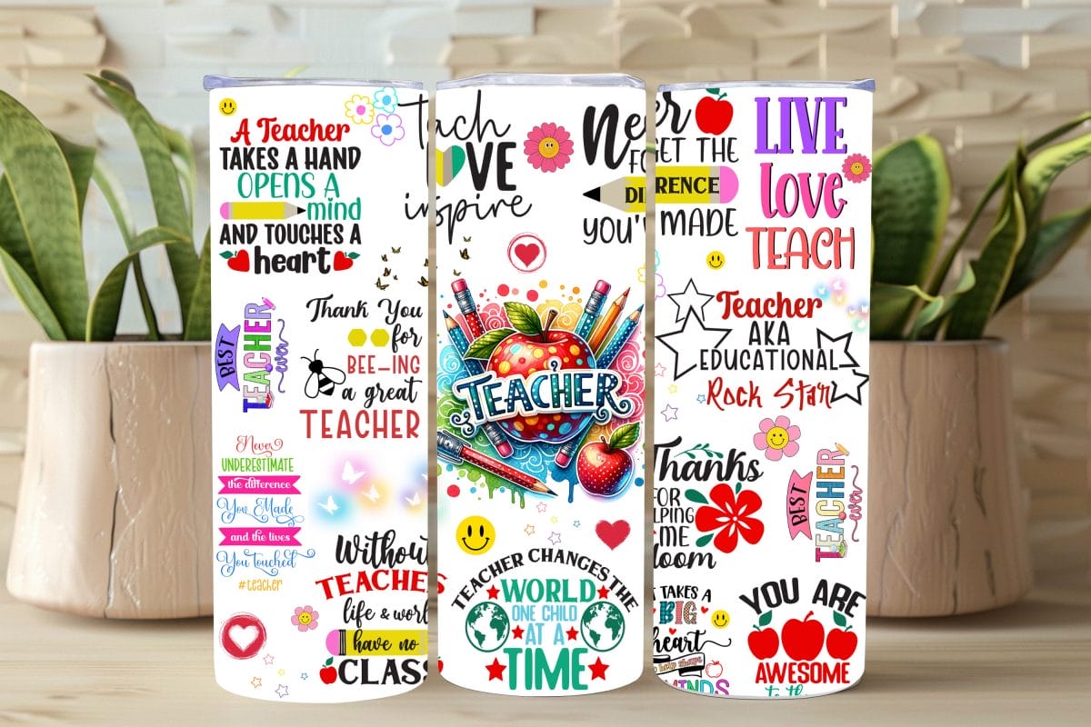 Copy of Untitled - 2025-05-09T145828.700 Teacher Appreciation 2 Tumbler Wrap - Image 1