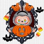 Bubu Secret Pumpkin 1 UVDTF Decal
