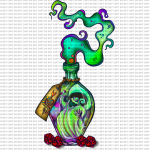 Nightmare Bottle 2 UVDTF Decal